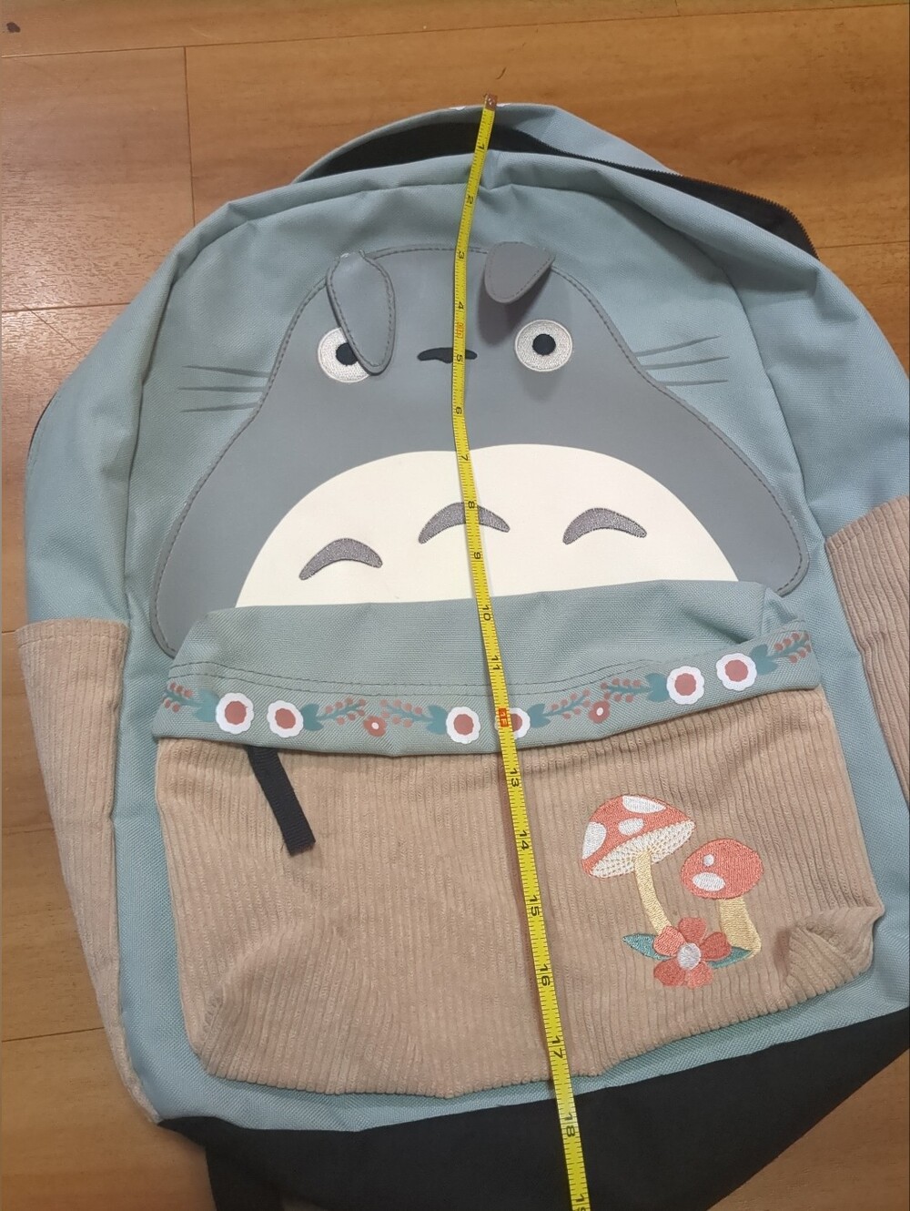Studio Ghibli My Neighbor Totoro Corduroy Backpack Mushrooms - Picture 8 of 9